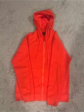 Men's Zip-Up Hoodie - Red